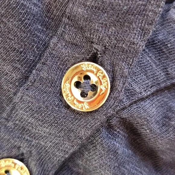 Lilly Pulitzer Essie Navy Blue Smocked Henley Sleeveless Shift Dress XS 23597 - Picture 6 of 8